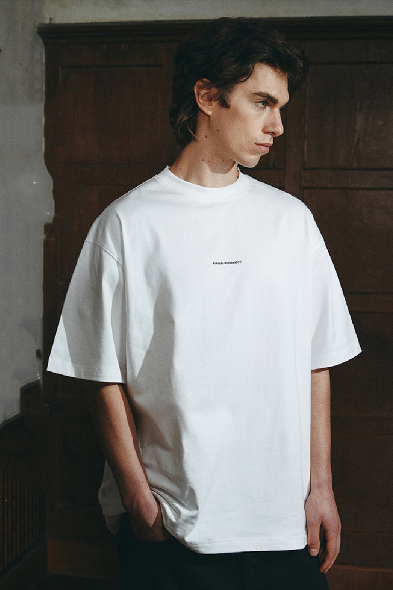 Tシャツ・カットソー LAUGHER PATMAT Wow Matt T-Shirt White PM22 Purple Brand Smudge White T-Shirt – Puffer Reds
