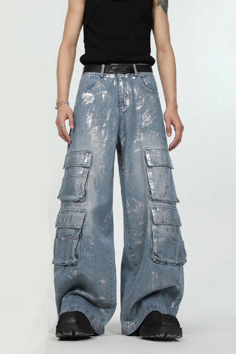 Distressed Loose Flared Jeans – Copping Zone