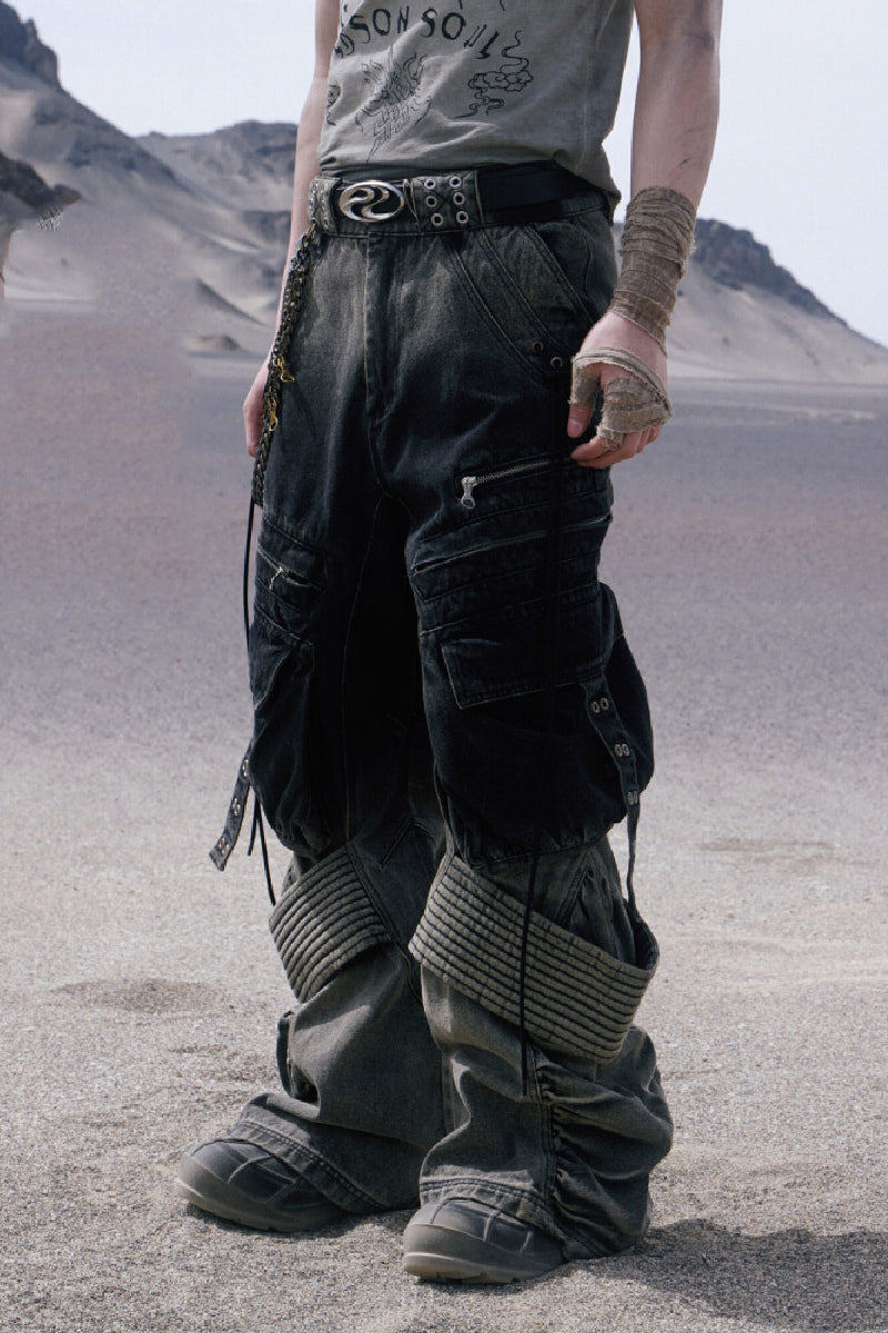 Washed Grey Colossus Jeans