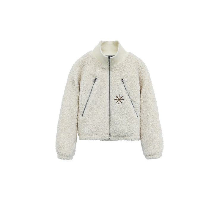 Luxe Embroidered Sherpa Jacket