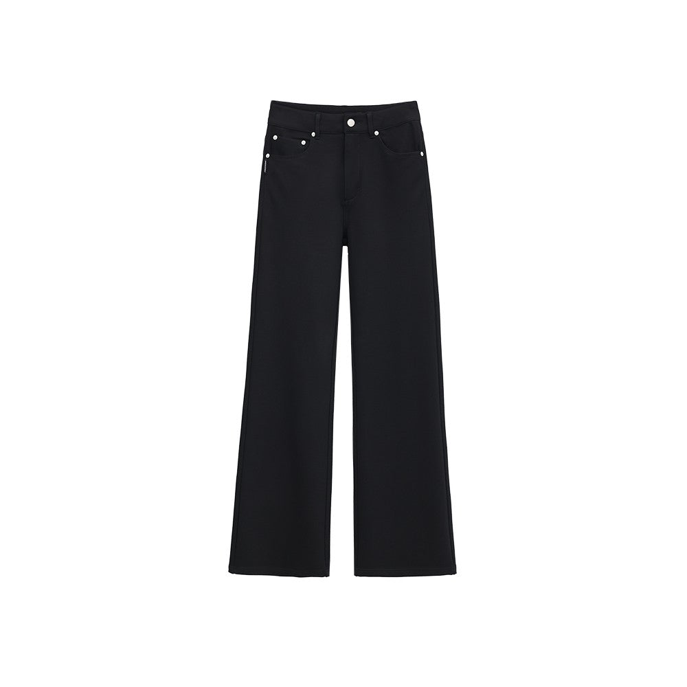 Classic Black Straight-Leg Trousers