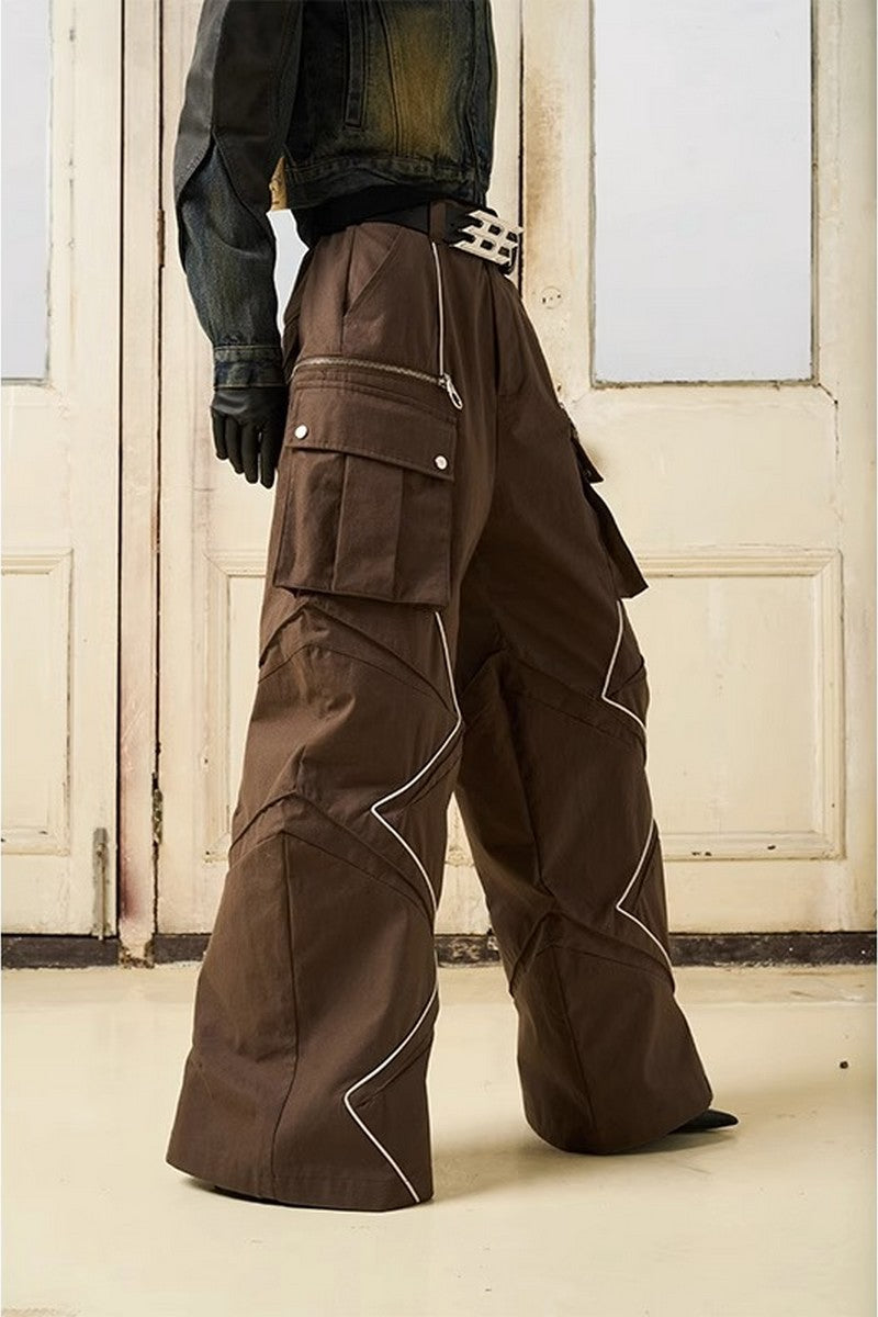 Pleated Loose Cargo Pants