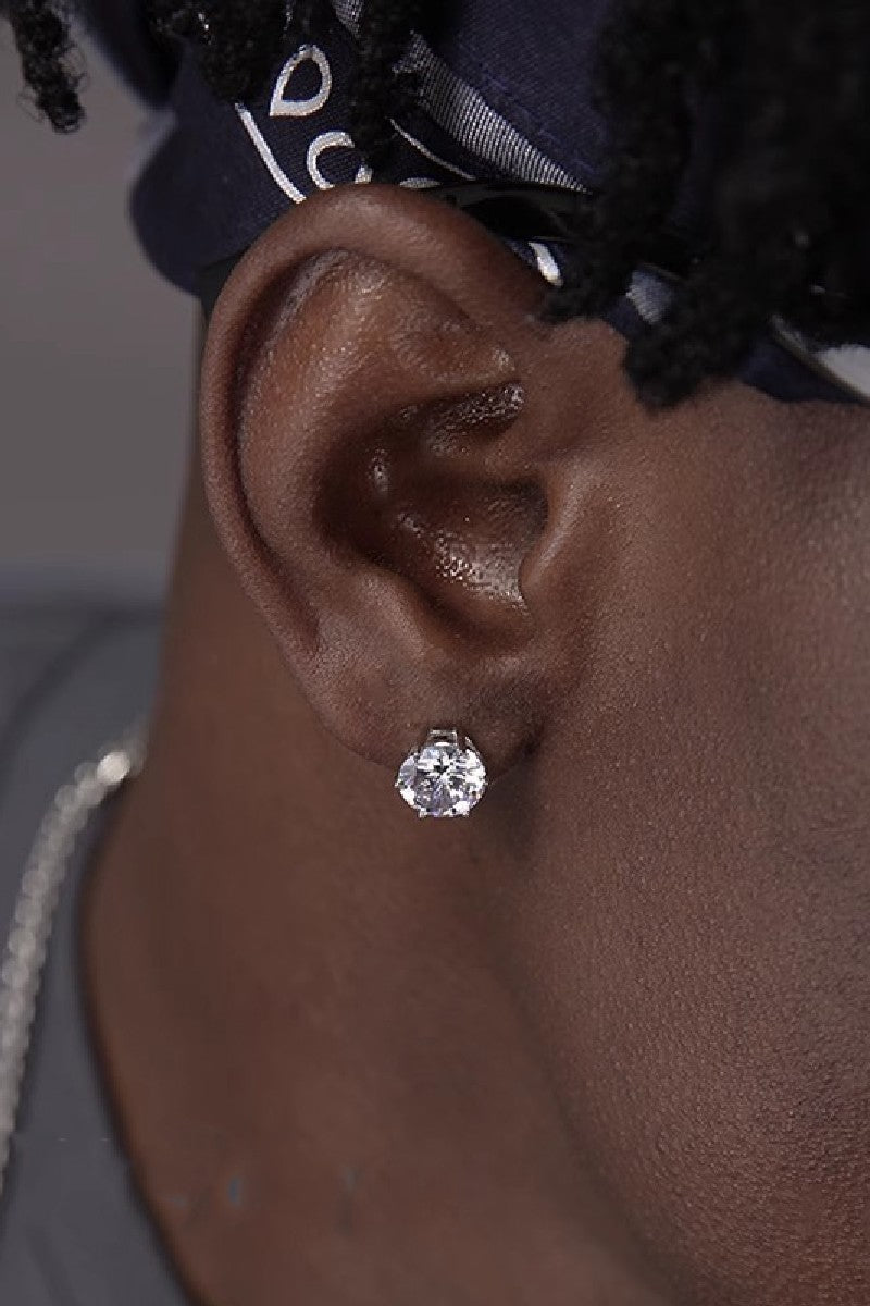 Sterling Silver Zircon Earrings
