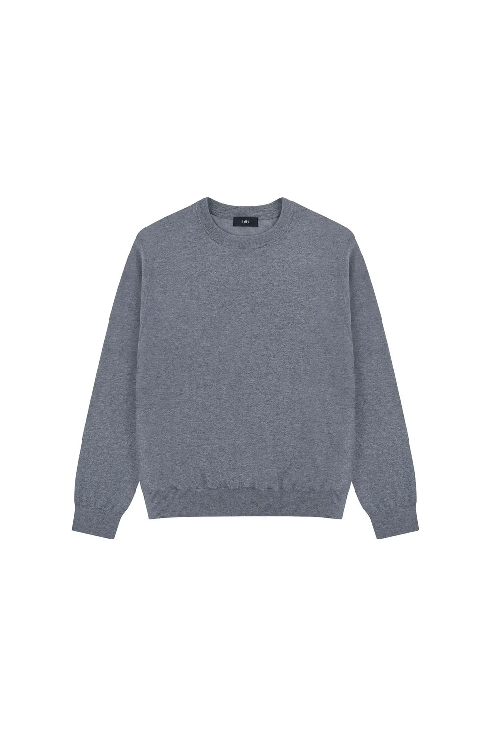 Silk Blend Crewneck Knit Sweater