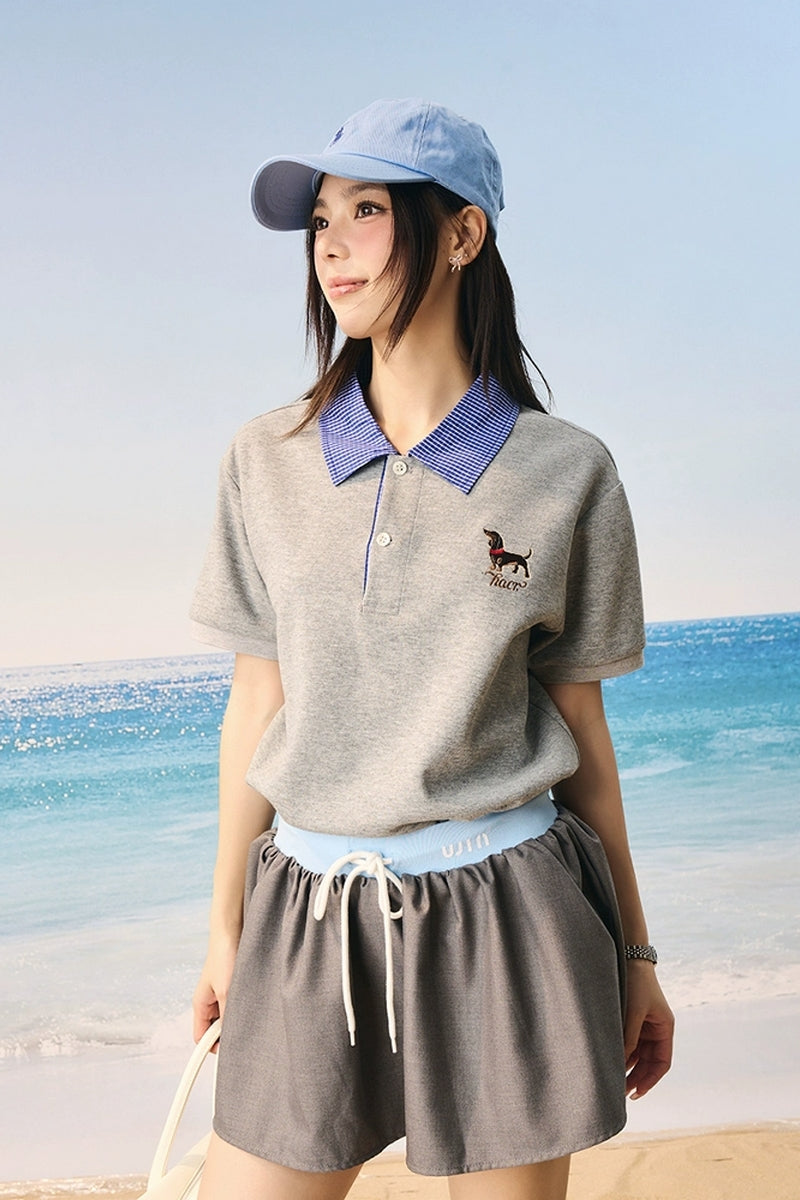 Plaid Collar Layered Polo Shirt - Harsh and Cruel – Copping Zone