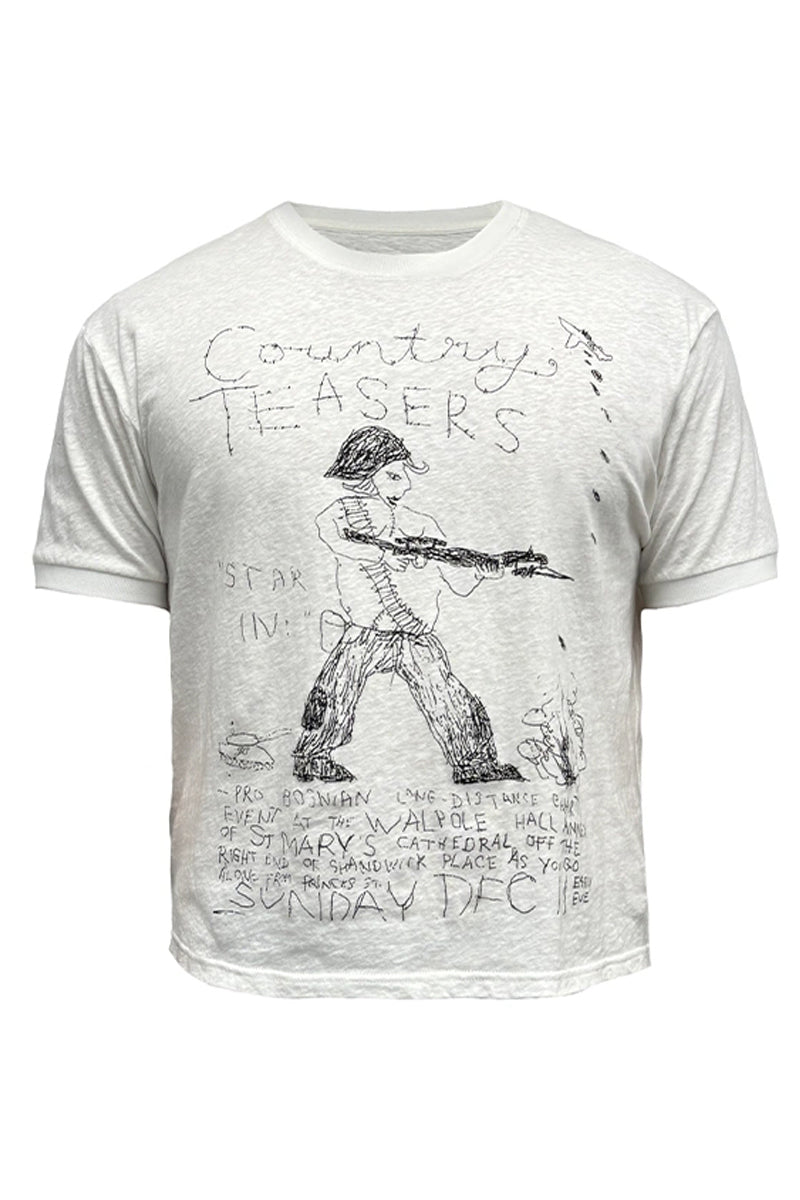 War Print Fitted Tee