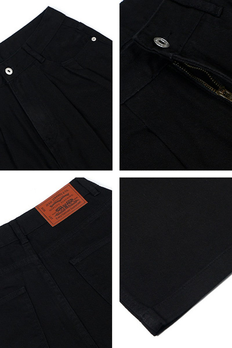 Washed Wide Work Pants