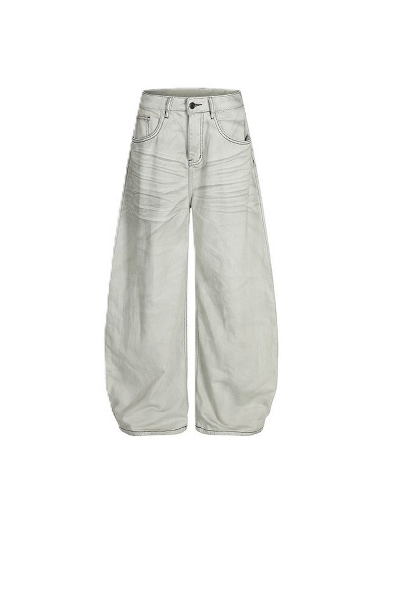Gray Washed Scythe Jeans