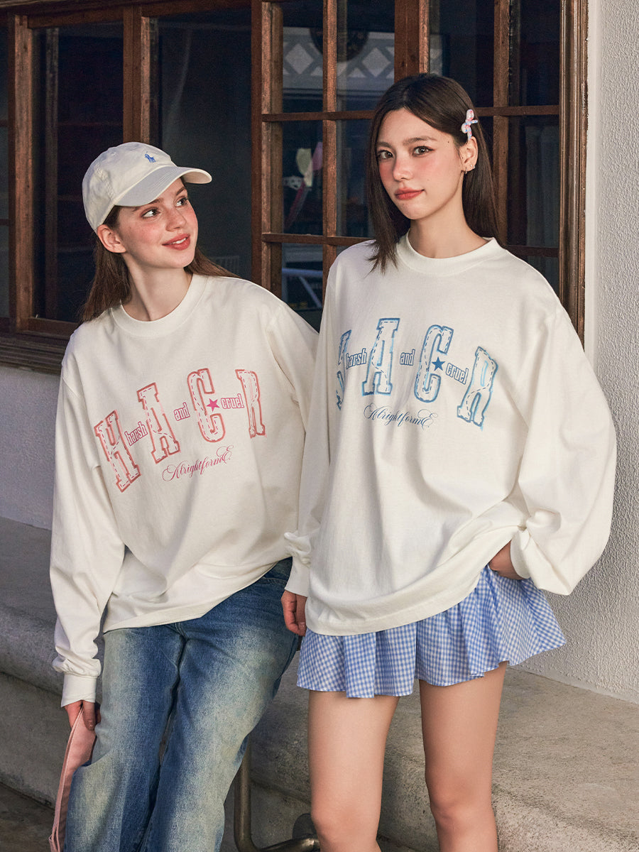 Yarn Logo Embroidered L/S Tee