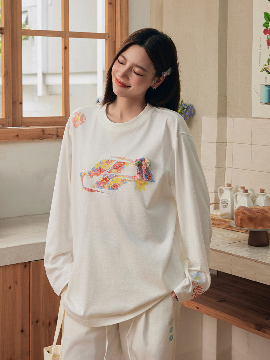 Floral Bow Dynamic Logo Tee