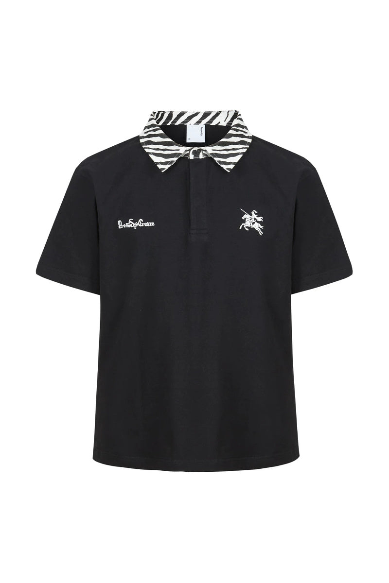 Zebra Fitted Polo Shirt