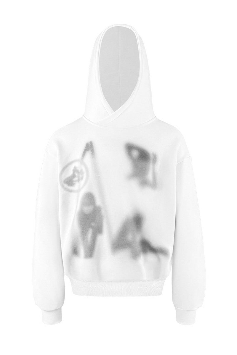 Witch Blur Print Hoodie
