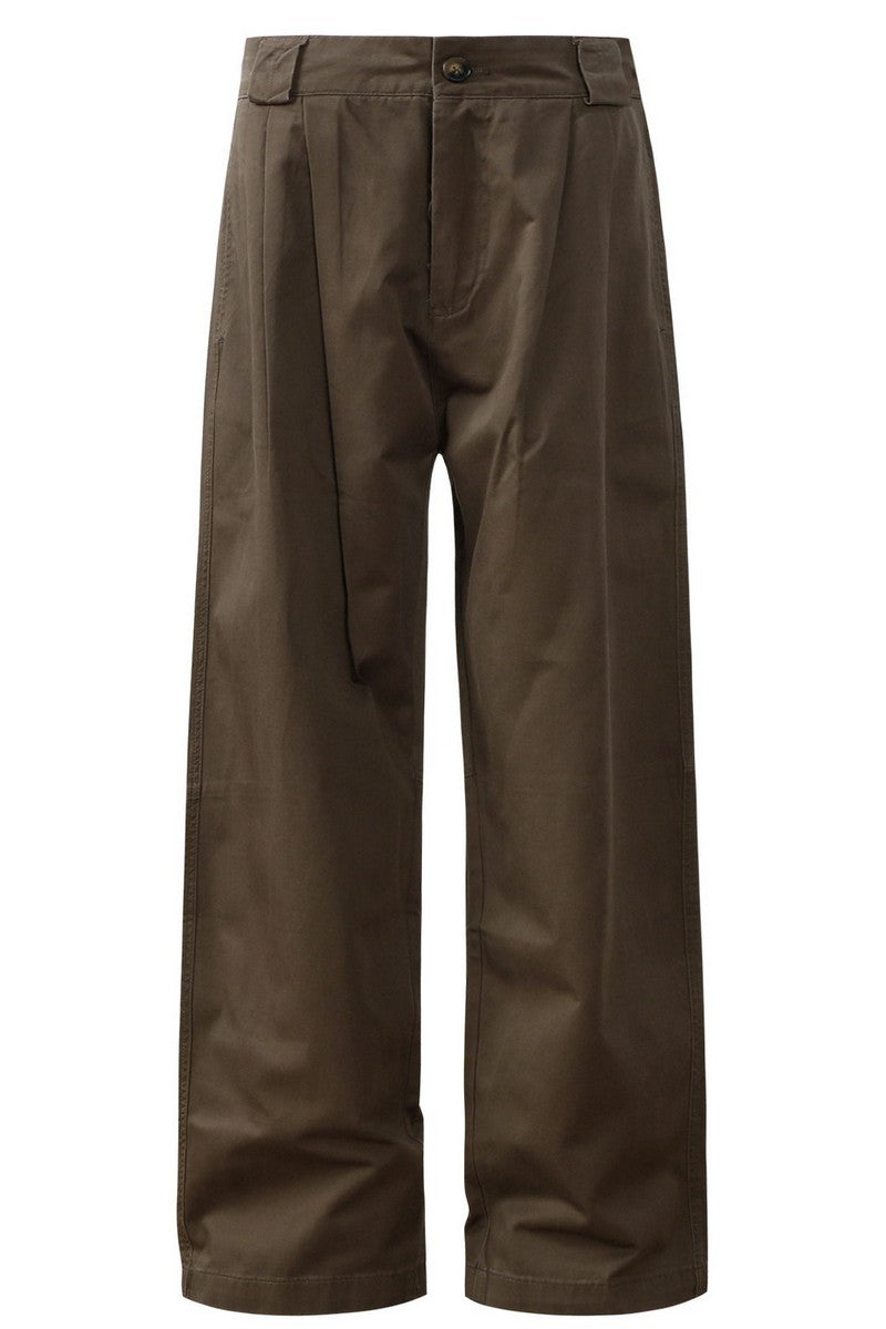 Wrinkled Wide Leg Work Pants