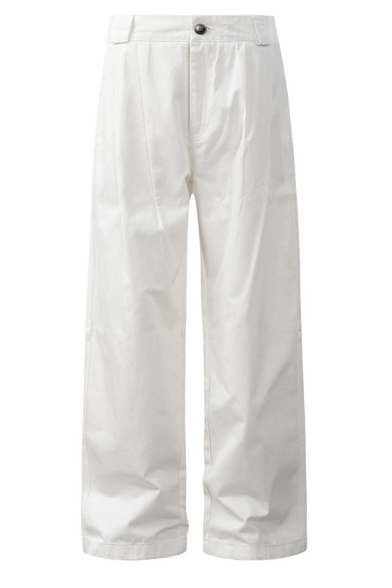 Wrinkled Wide Leg Work Pants