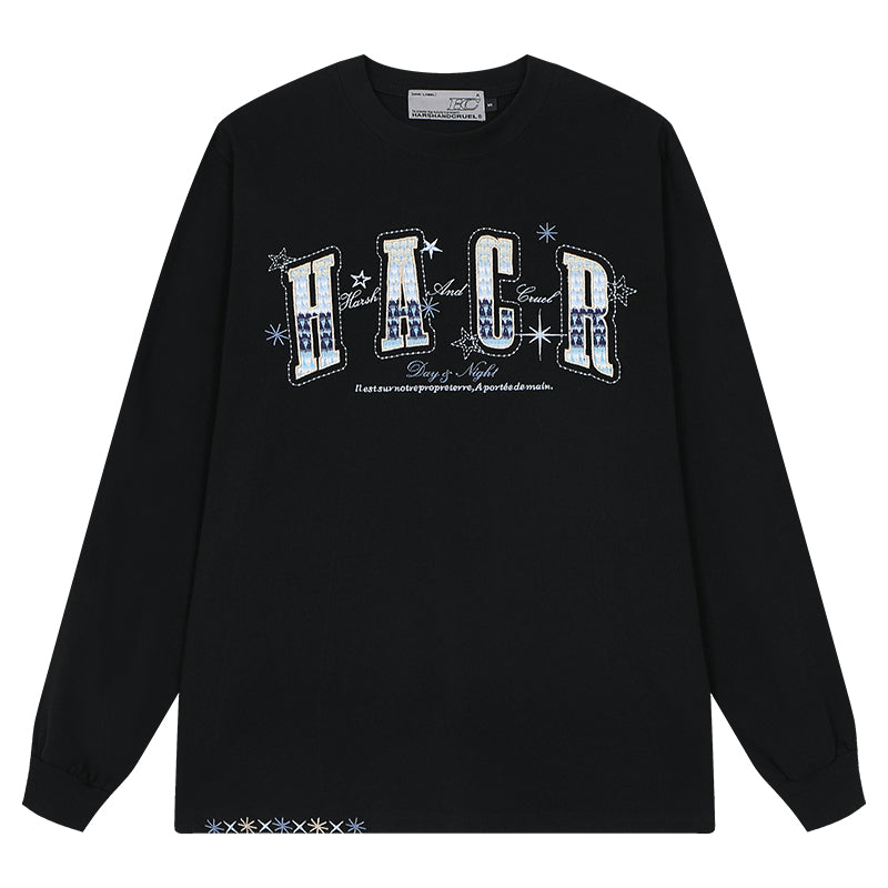 Day & Night Embroidered L/S Tee