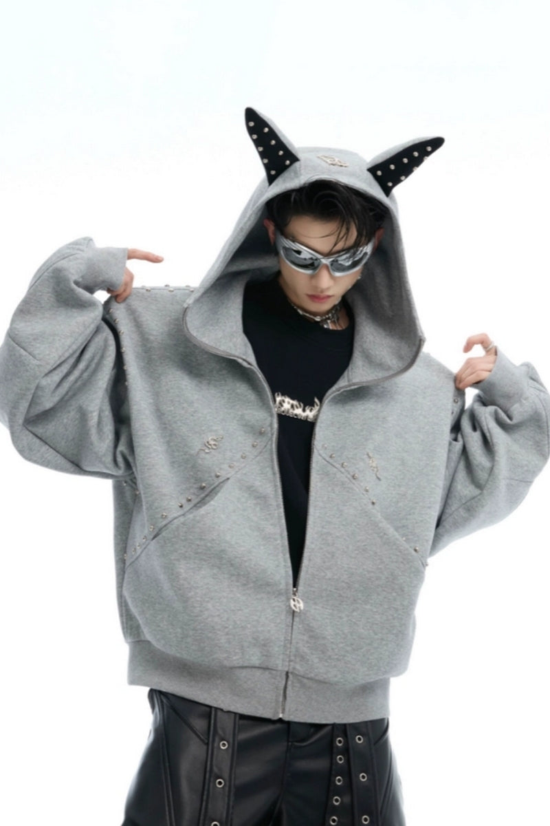 Dog Ears Studded Hoodie - Argue Culture – Copping Zone
