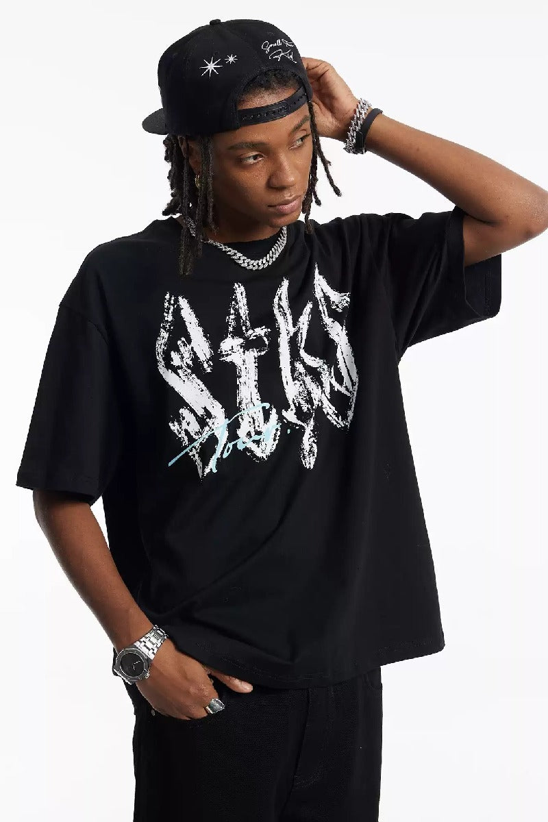 Tour Workwear Letter Print T-Shirt - SmallTownKid – Copping Zone