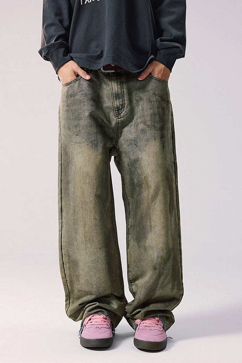 Wide Washed Denim Pants – Mortalvessel