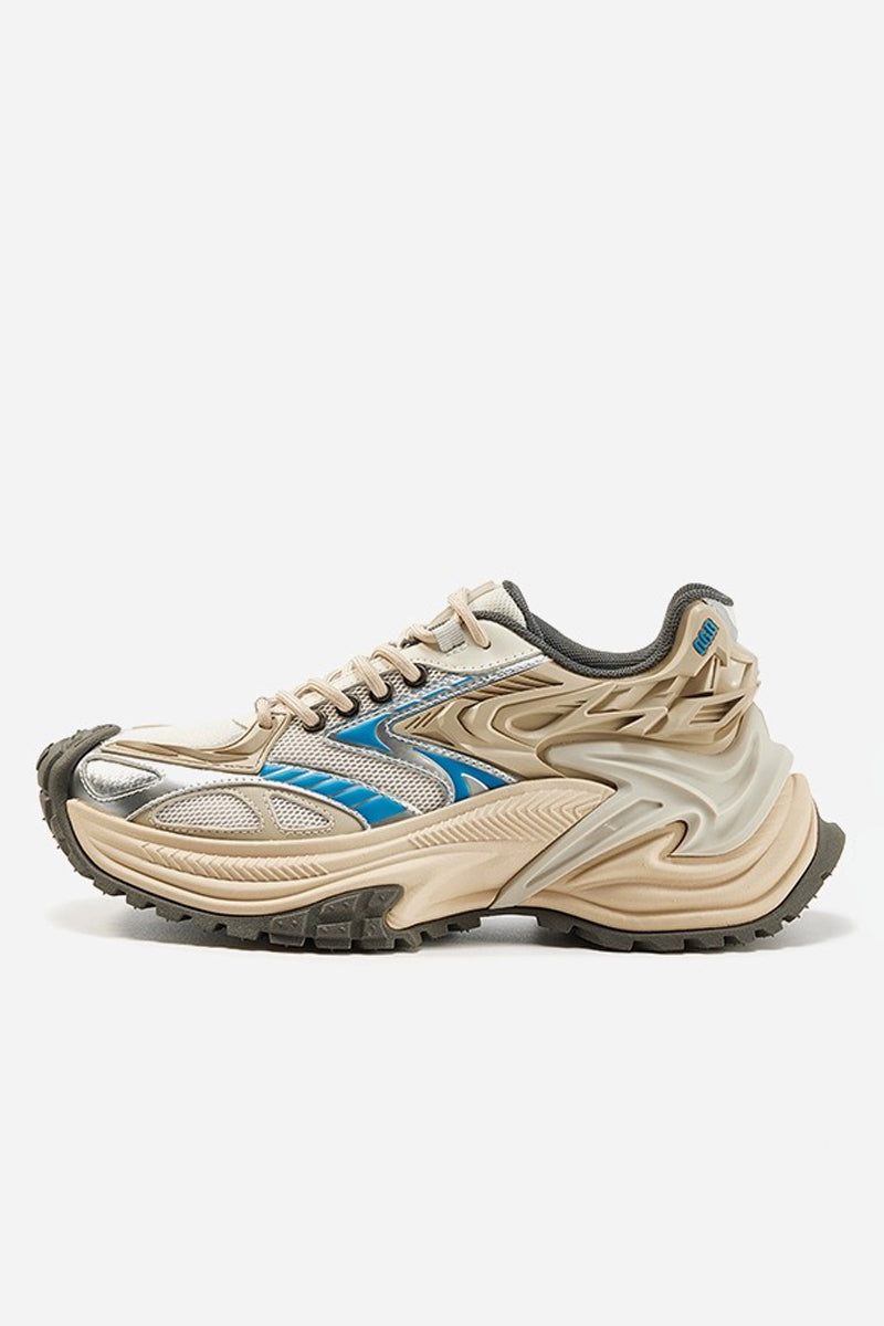 Rattlesnake Series Silver Running Dad Sneakers