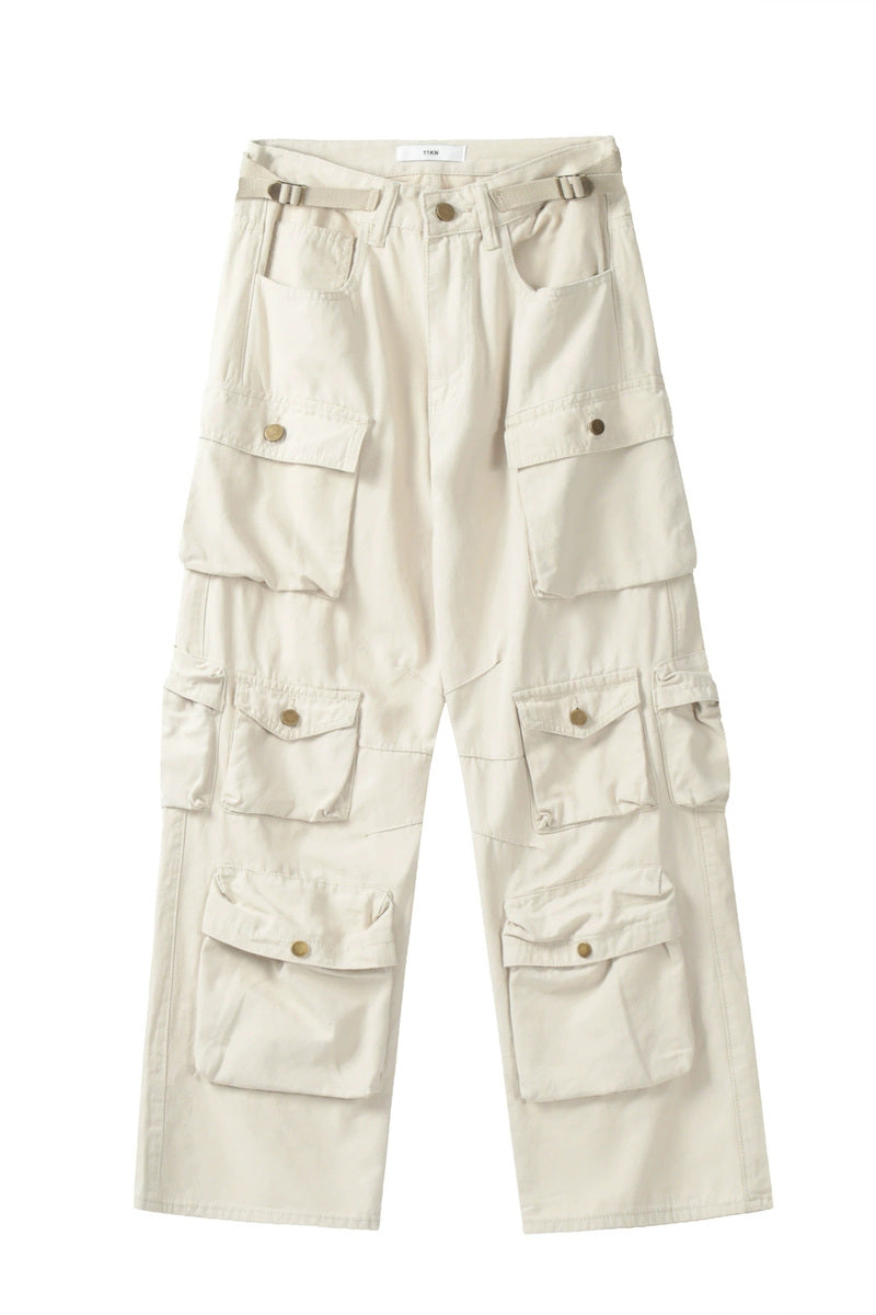 Stacked Multi Pocket Cargo Pants
