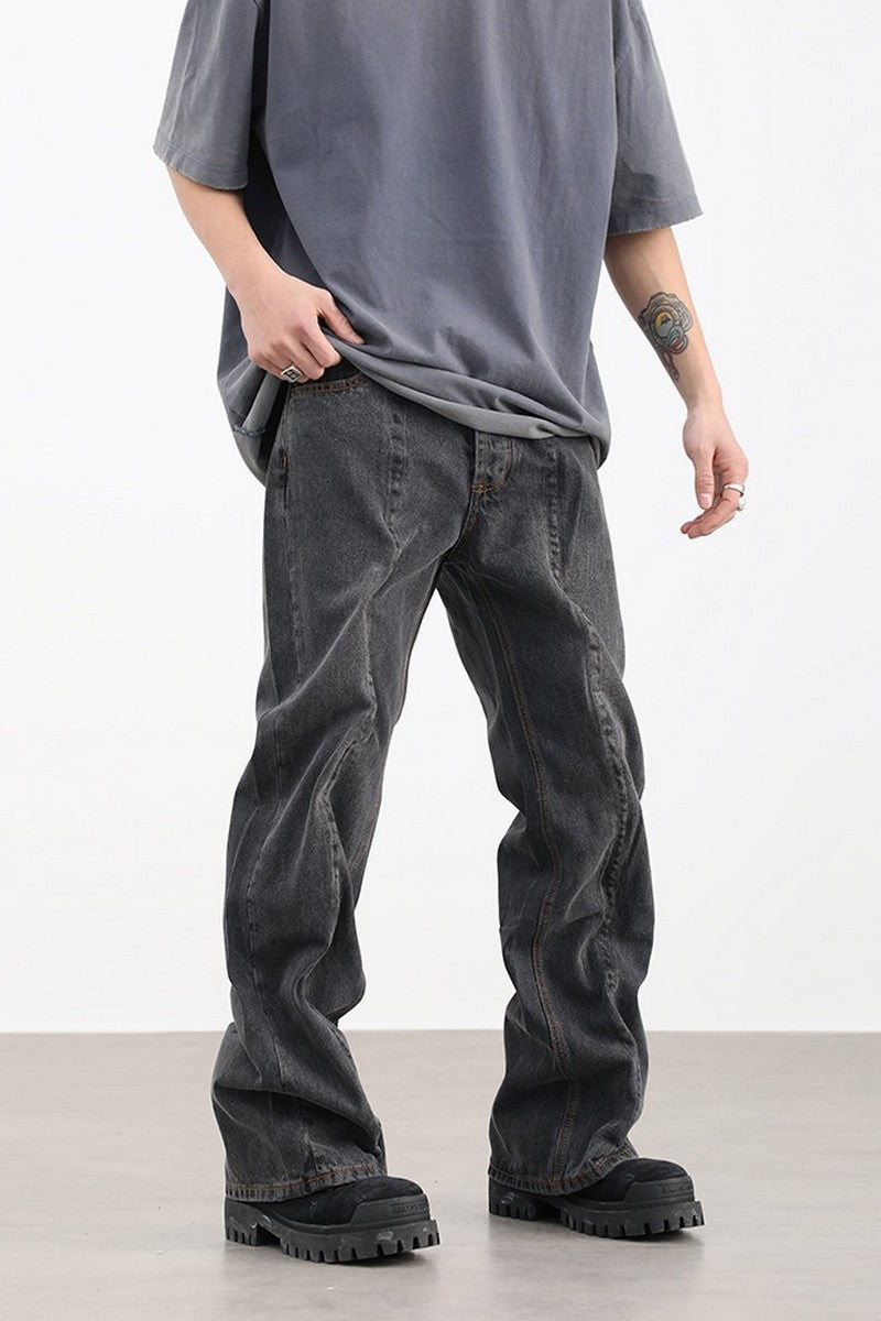Folded Loose Jeans