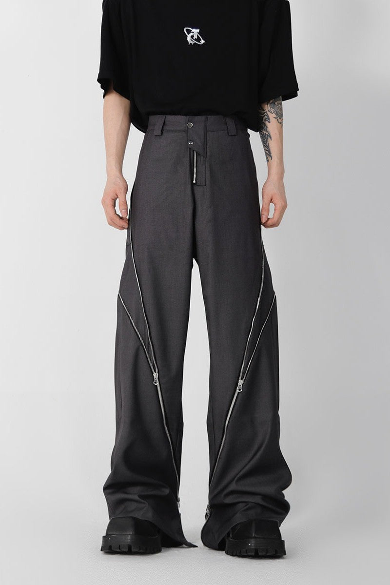 Zipper Slit Trousers – Copping Zone