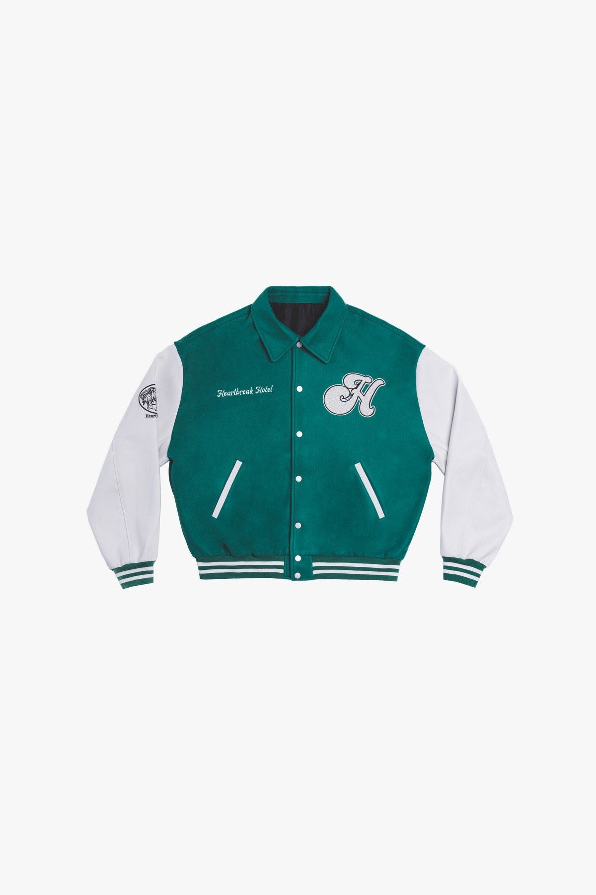 Tear Apart Embroidered Varsity Jacket