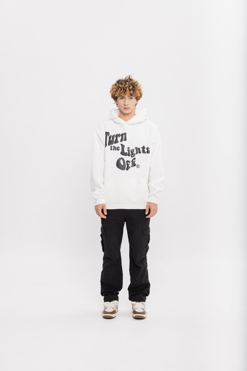 Lights Off Puff Print Hoodie