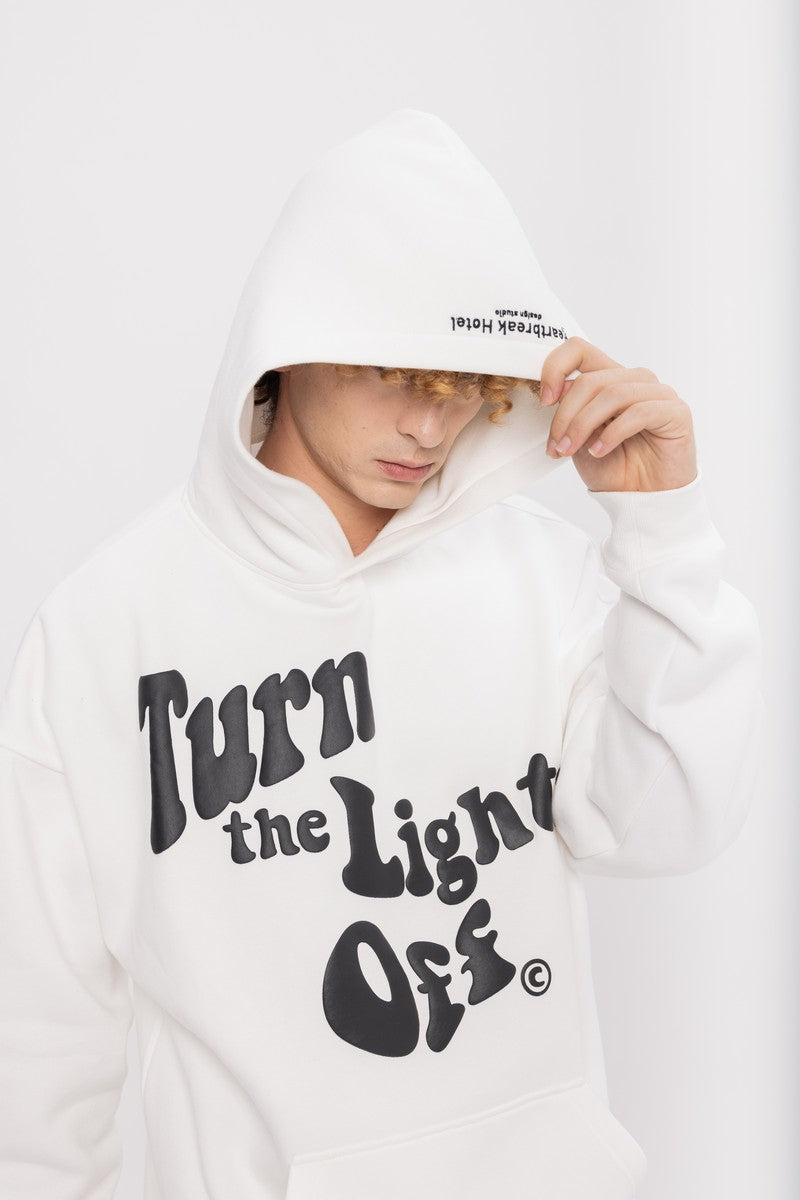 Lights Off Puff Print Hoodie