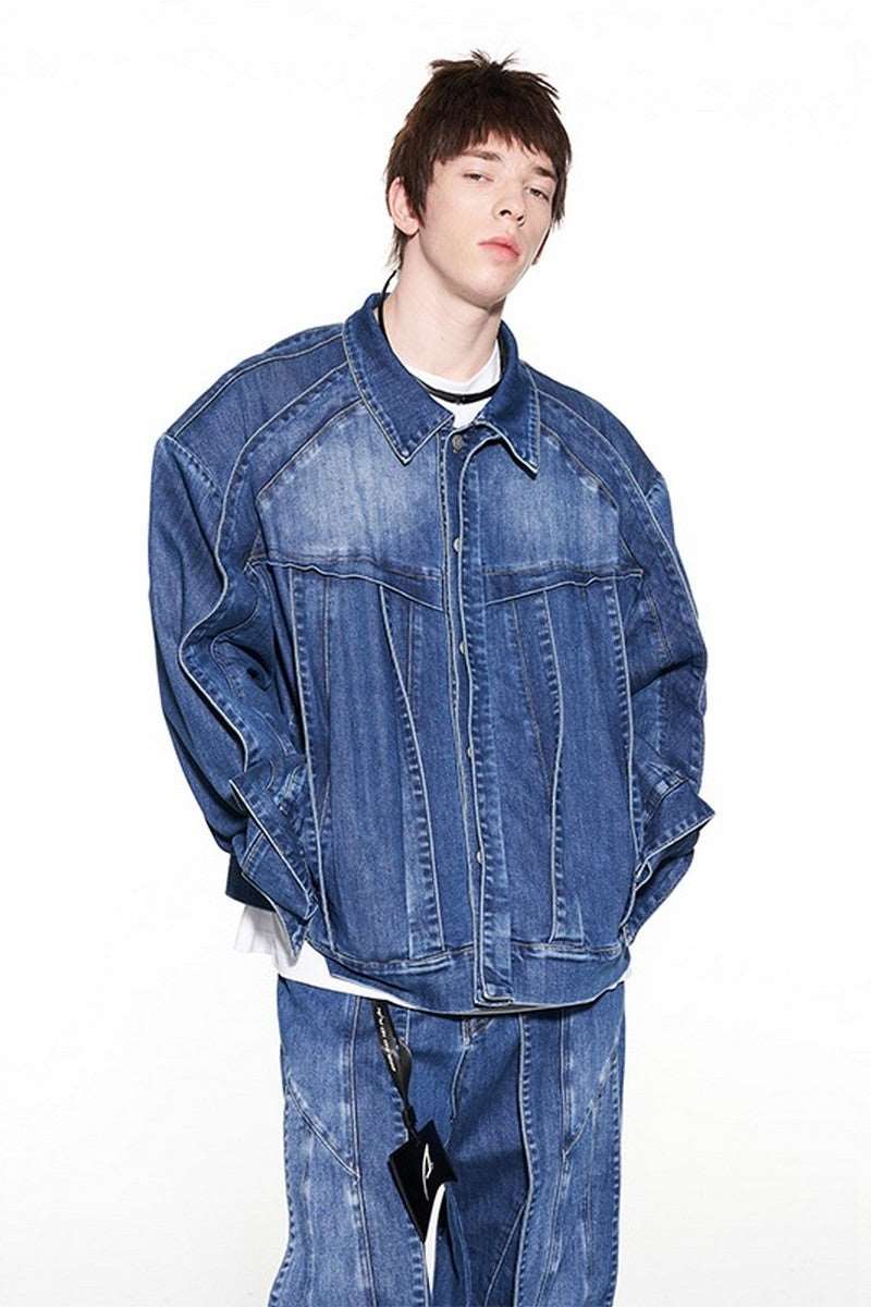 BNP Layered Washed Denim Jacket