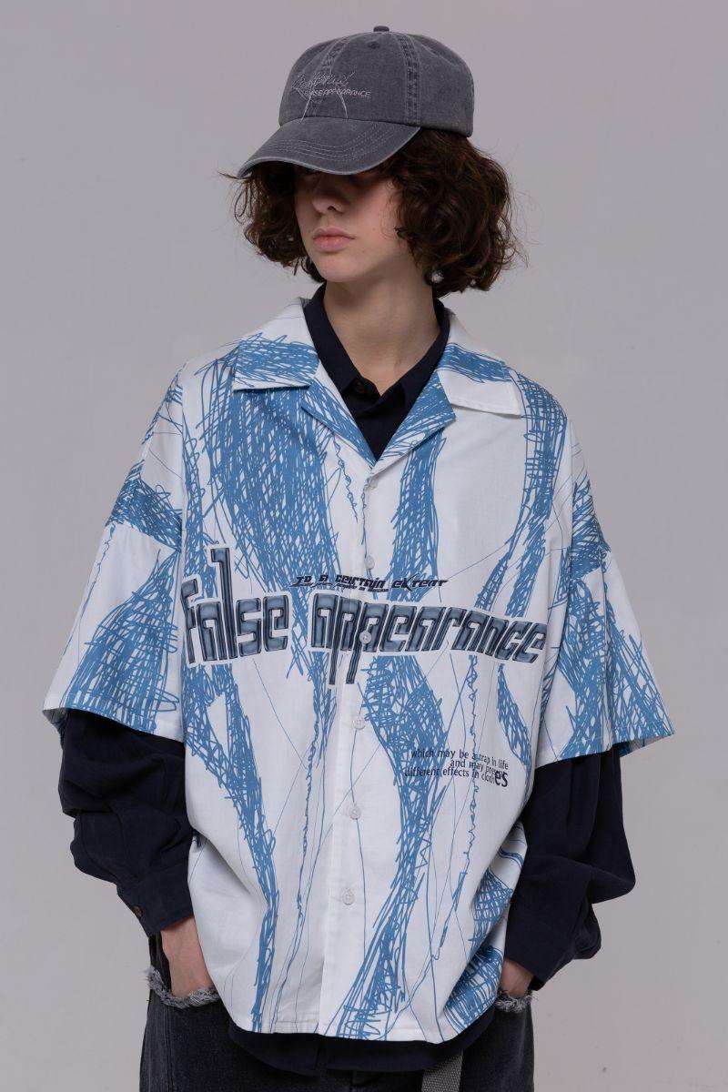 BNP Painted False Appearance Cuban Shirt