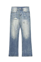 Blue Washed Straight Denim