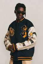 ANT Rockstar Embroidered Varsity Jacket