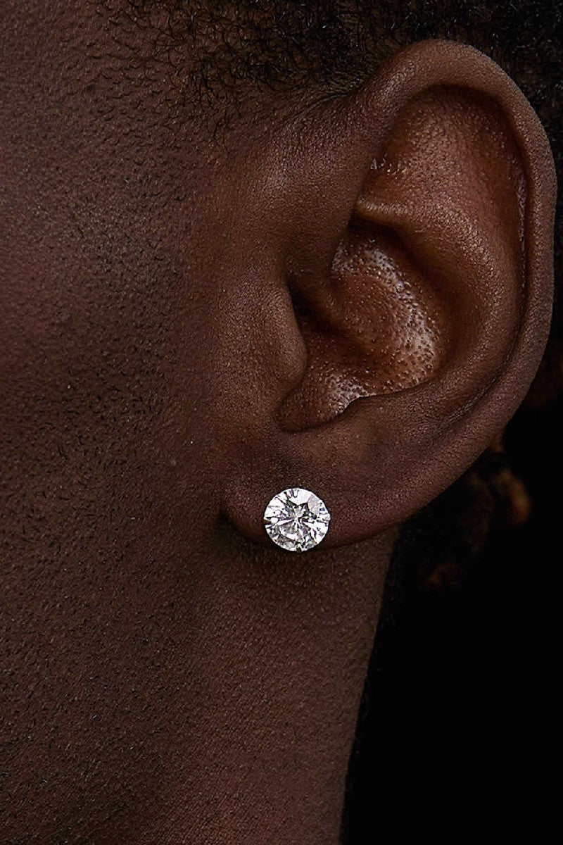 Four Claw Diamond Earrings