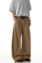 Khaki Blade Deconstructed Jeans