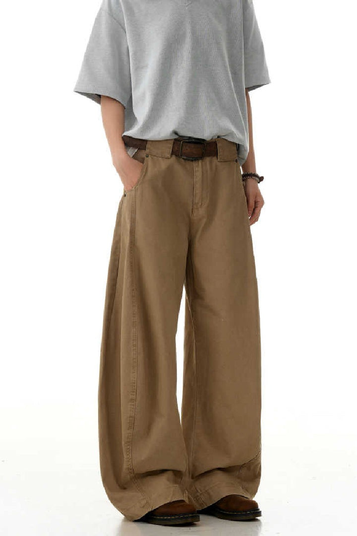 Khaki Blade Deconstructed Jeans