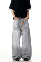 Grey Straight Fit Jeans