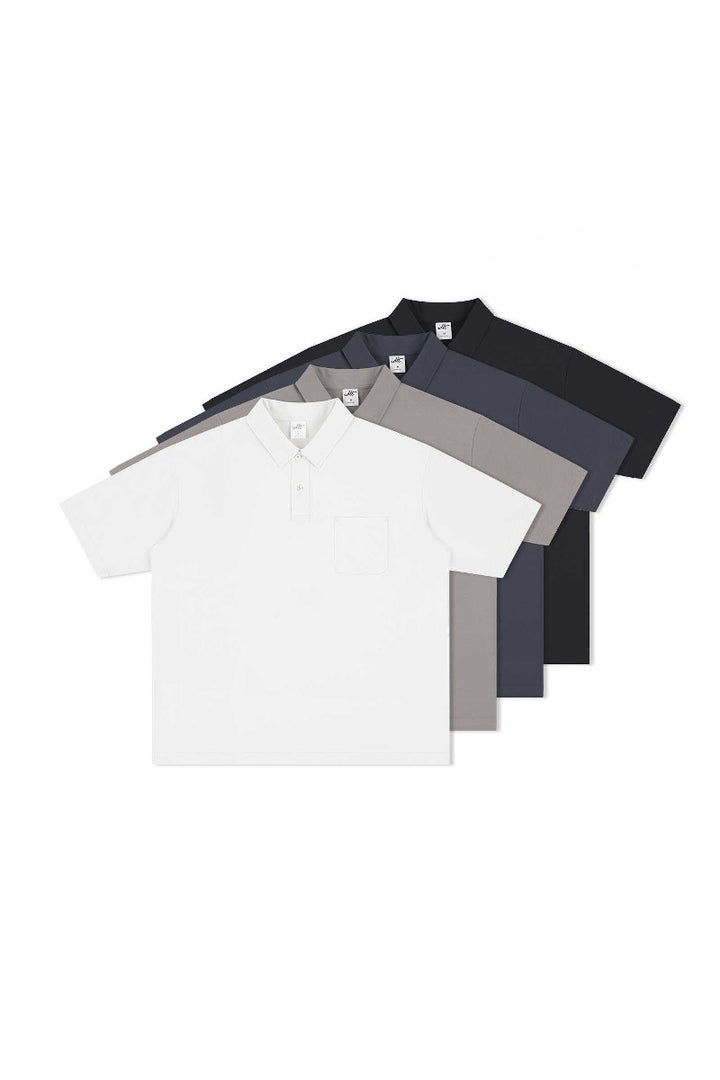 Dropped Shoulder Polo Shirt