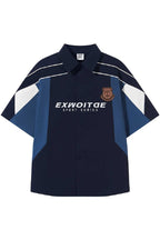 Colorblock Jersey Button Shirt
