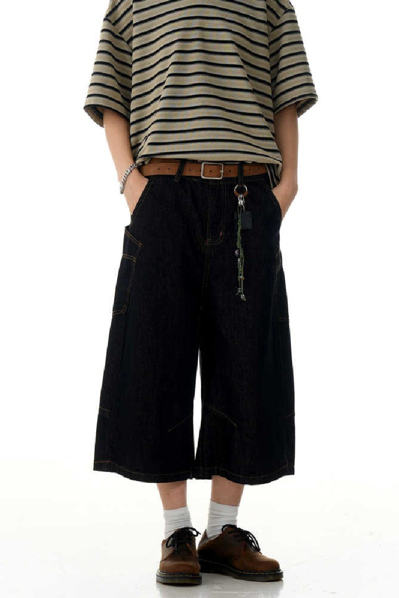 Raw Denim Cargo Jorts
