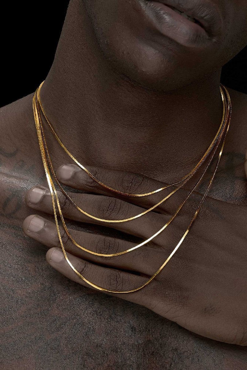 Gold Snake Chain Necklace