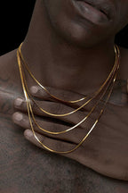 Gold Snake Chain Necklace