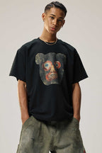Bear Face Graphic T-Shirt