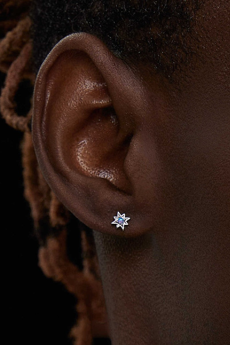 Opal Starburst Stud Earrings