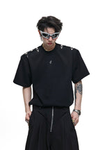 Deconstructed Buckle Shoulder Tee