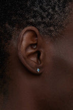Opal Starburst Stud Earrings