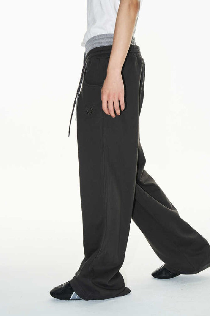 Double Waist Pleated Sweatpants