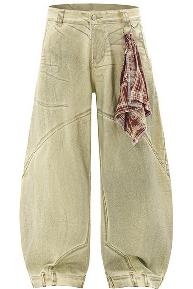 Patchwork Blade Baggy Jeans