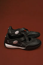 Silk Black Ballet Trainers