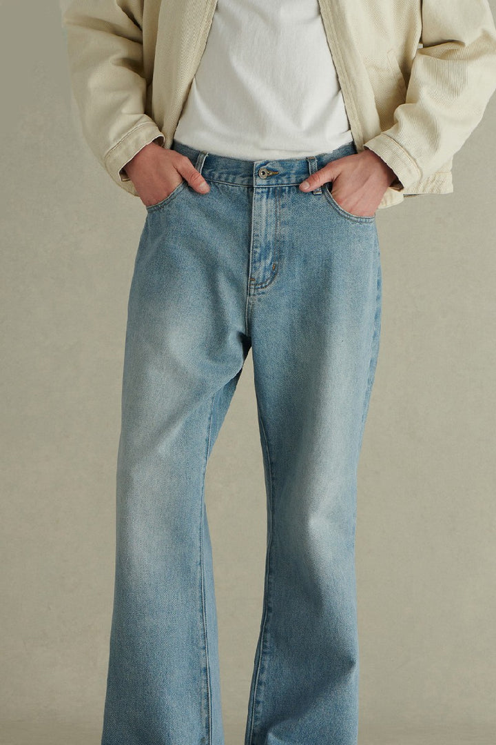 Classic Ice Blue Flared Jeans